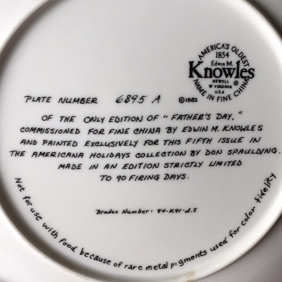 Knowles Plate “Father Day” - Picture 5 of 6